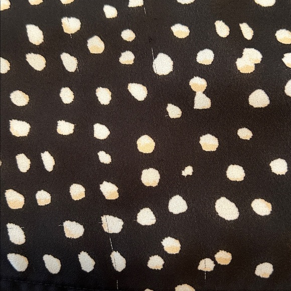 Vintage Banana Republic Blouse polka dot black white size XL - Picture 12 of 13
